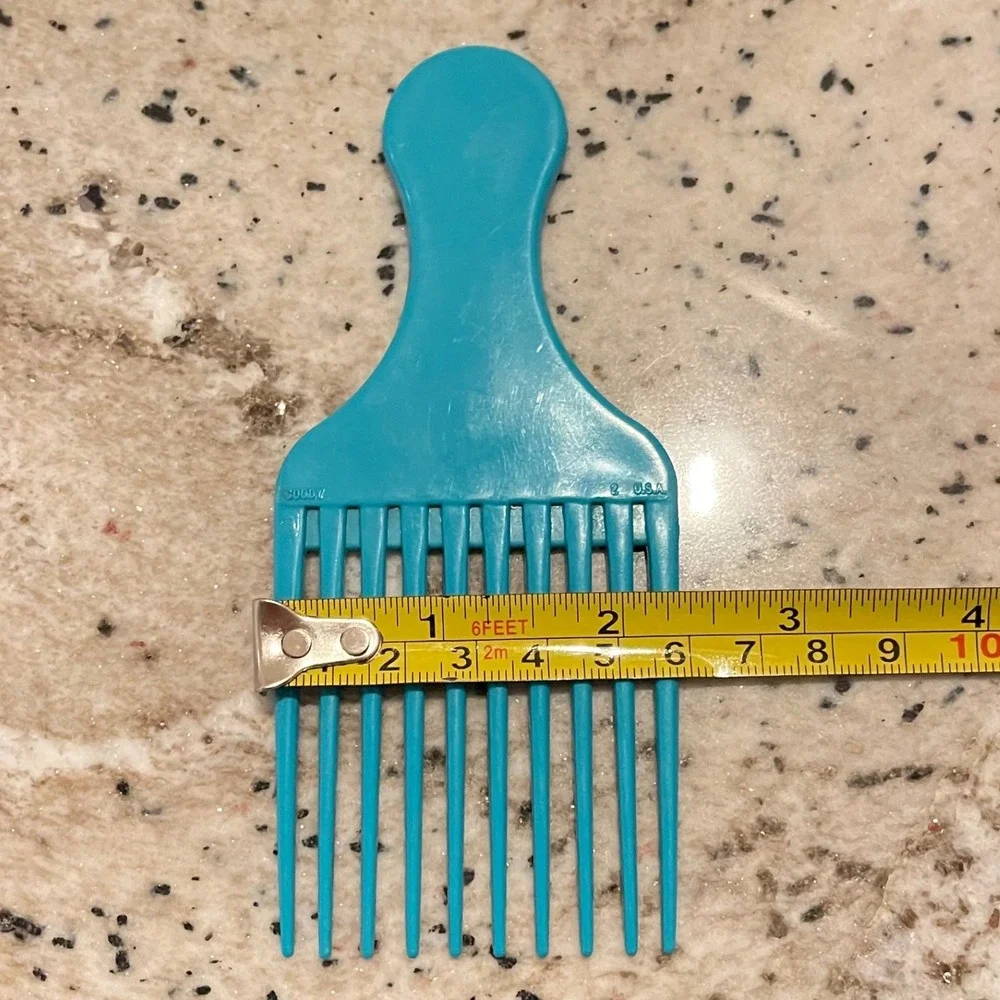 Vtg Goody Hair Pick Plastic Handle Lift Comb 6.5